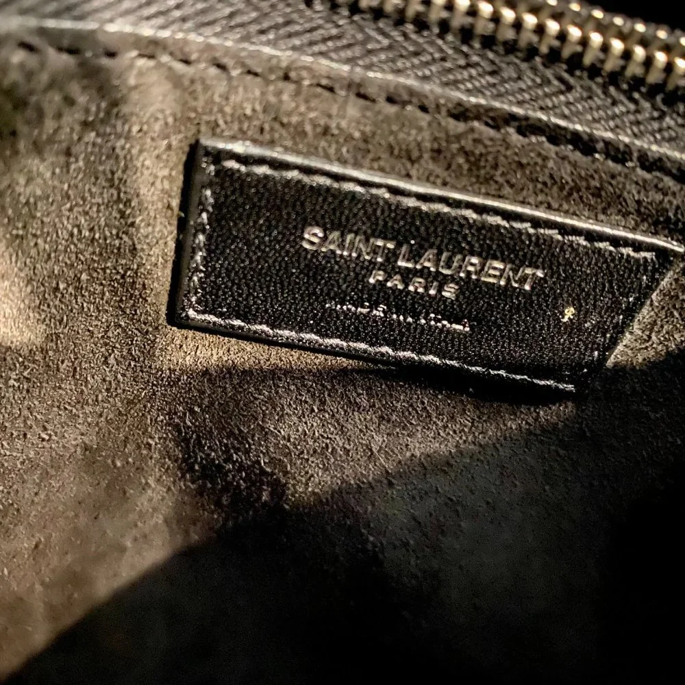 Yves Saint Laurent Black Ostrich Small Sac Du Jour Handbag - Picture 5 of 8